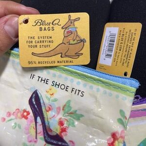 Blue Q Multicolor  coin Design Bag